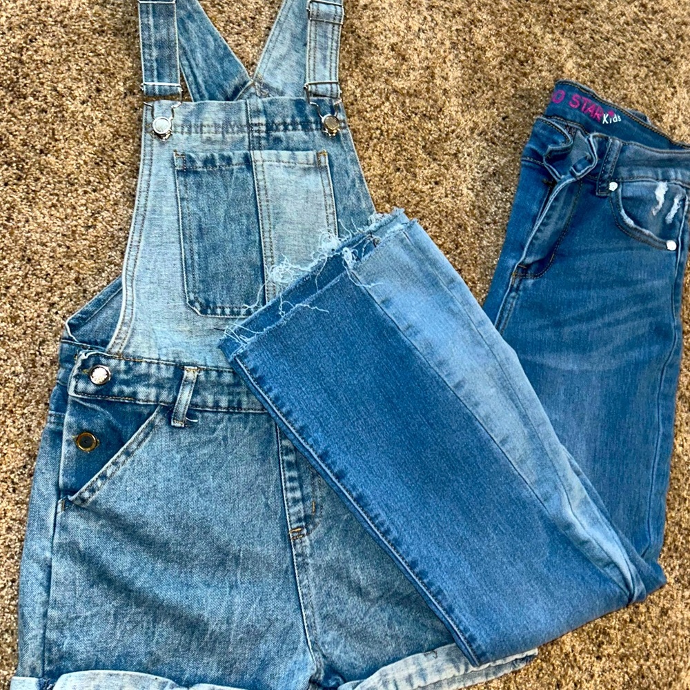 Denim bundle- jeans missing button -